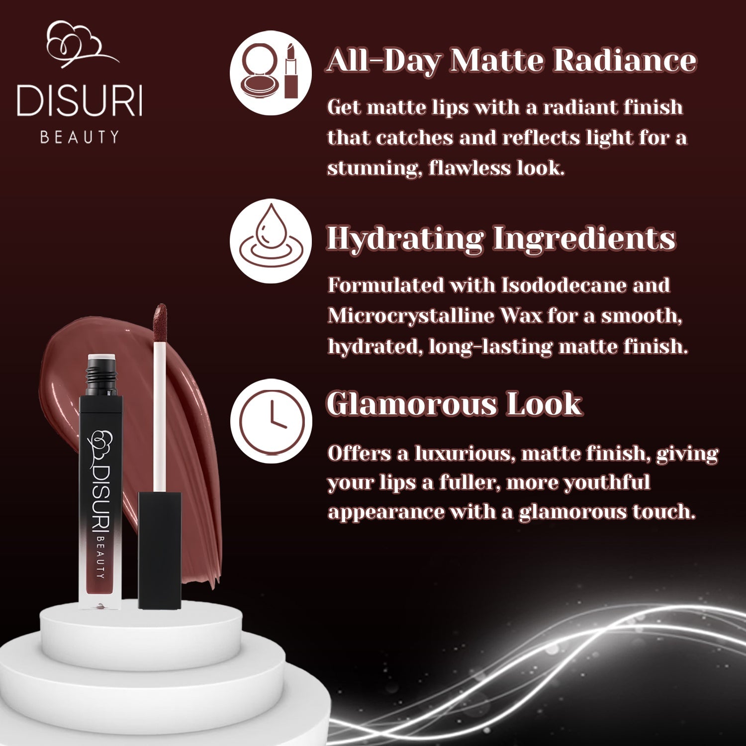 DISURI Beauty Liquid Lipstick - Delicious